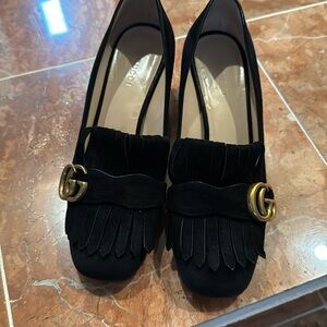 Gucci black suede